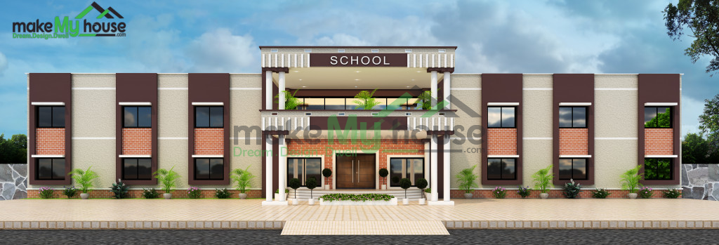 Duplex school elevation designs