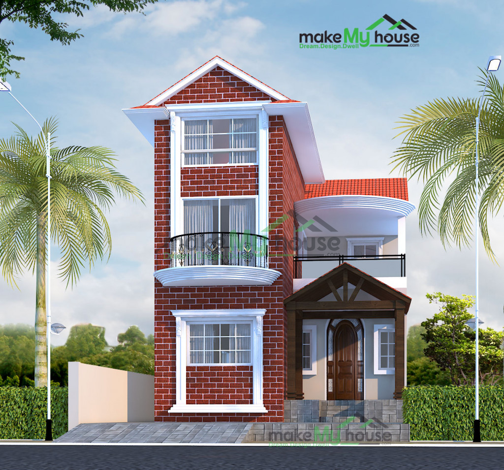 26ft x 60ft 3D House Design