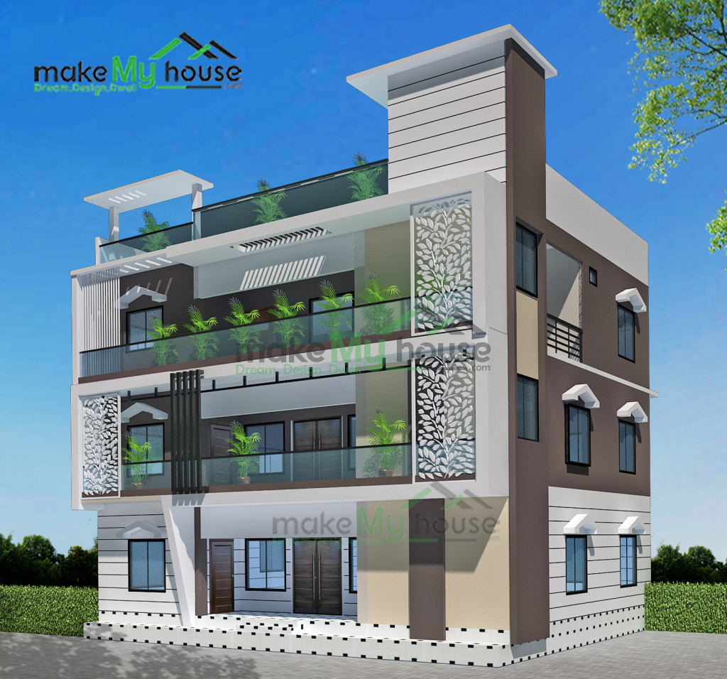 Triplex Floor Plan Architect in Hojai