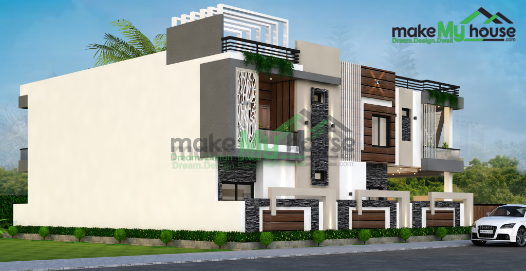 duplex 3d front elevation