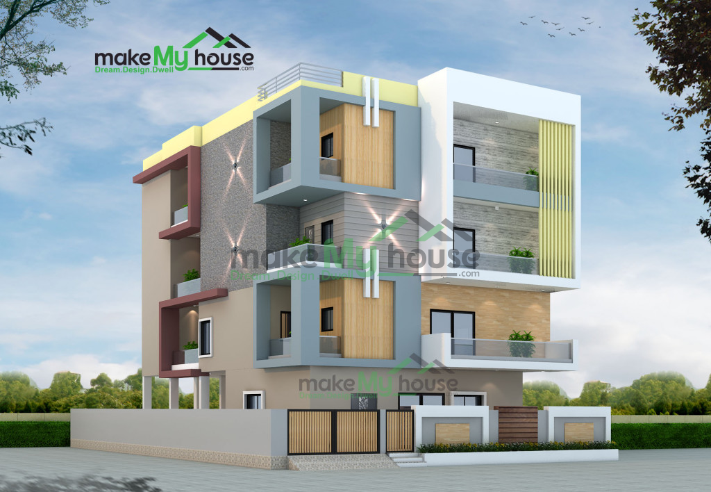 modern multistory house plan