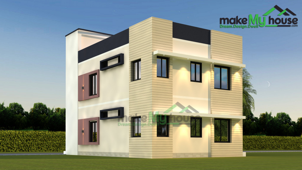 Duplex house elevation designs