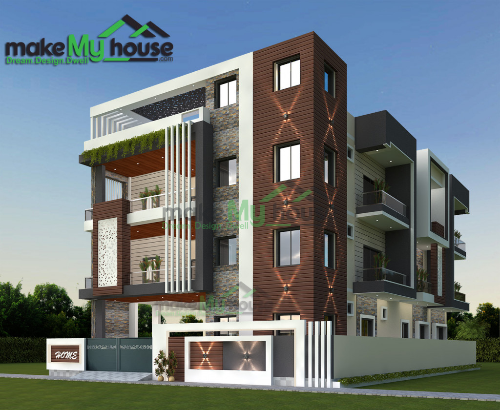 Triplex Floor Plan 3D House Design