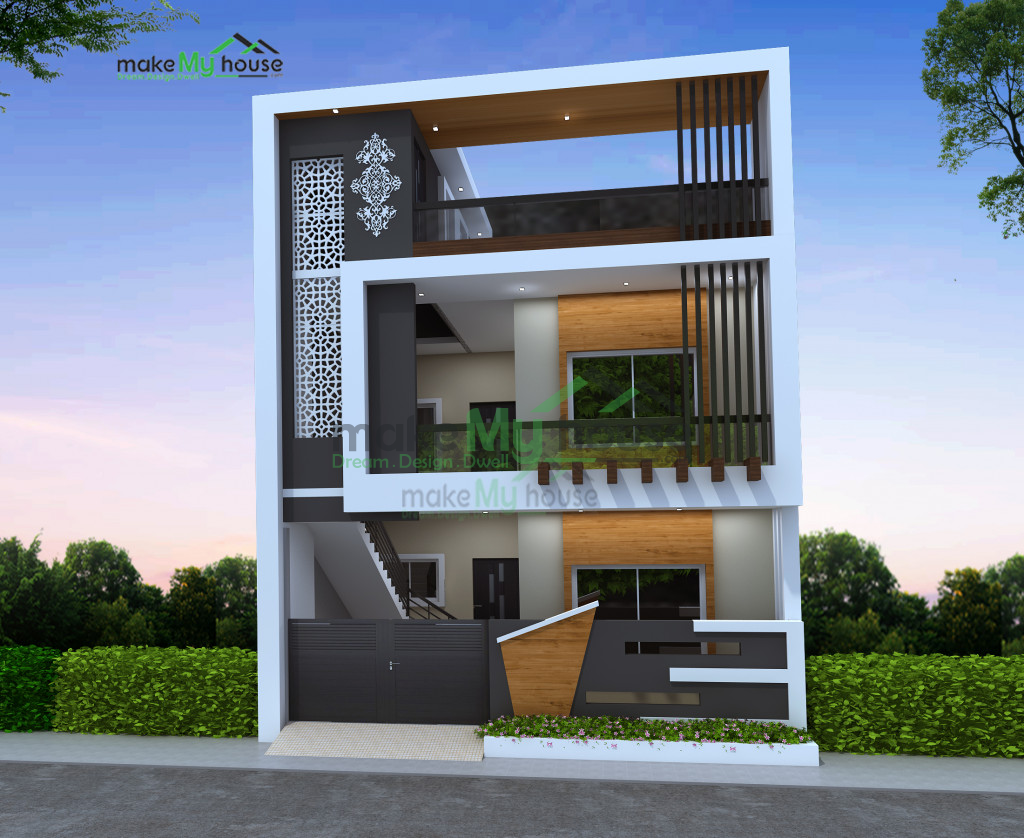 duplex residential cum commercial design