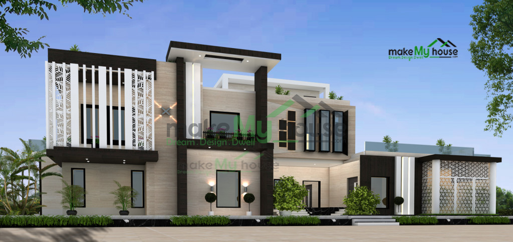 60ft x 120ft House Elevation Design