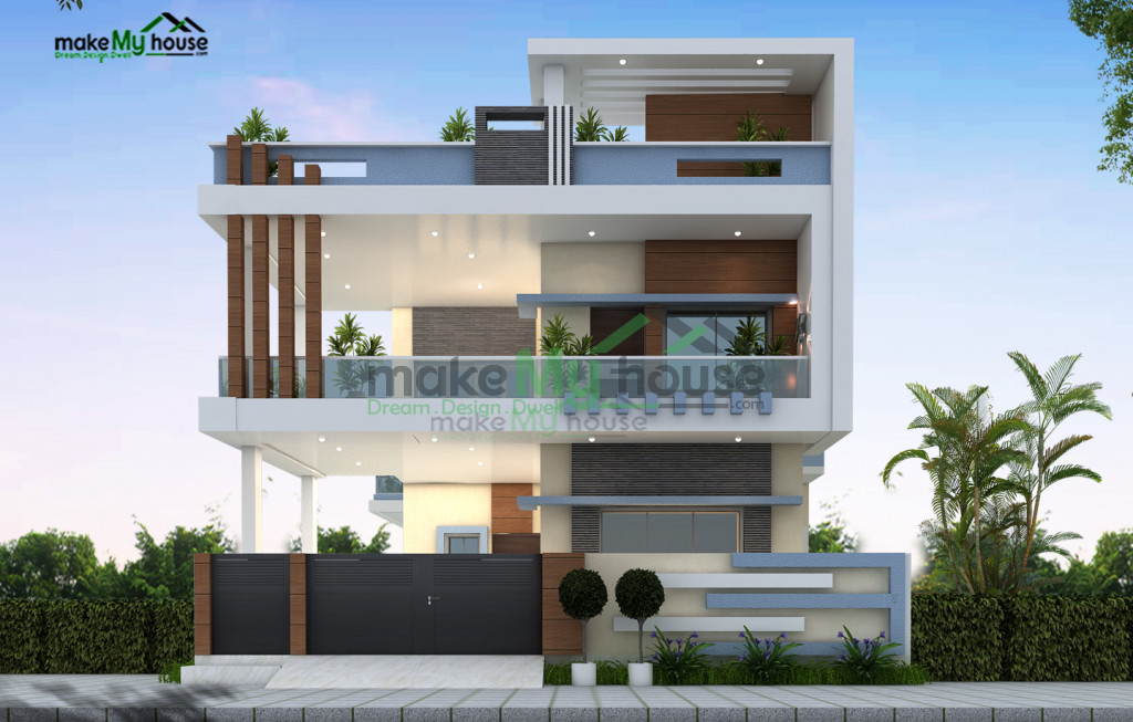 duplex residential exterior design