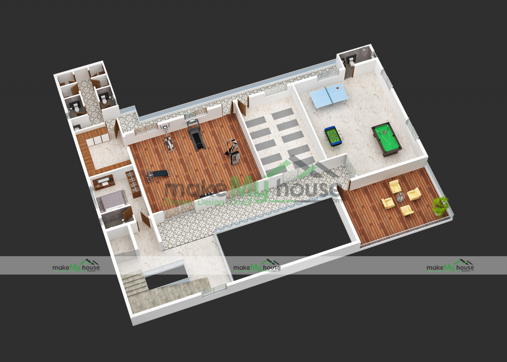 modern resort floor plan