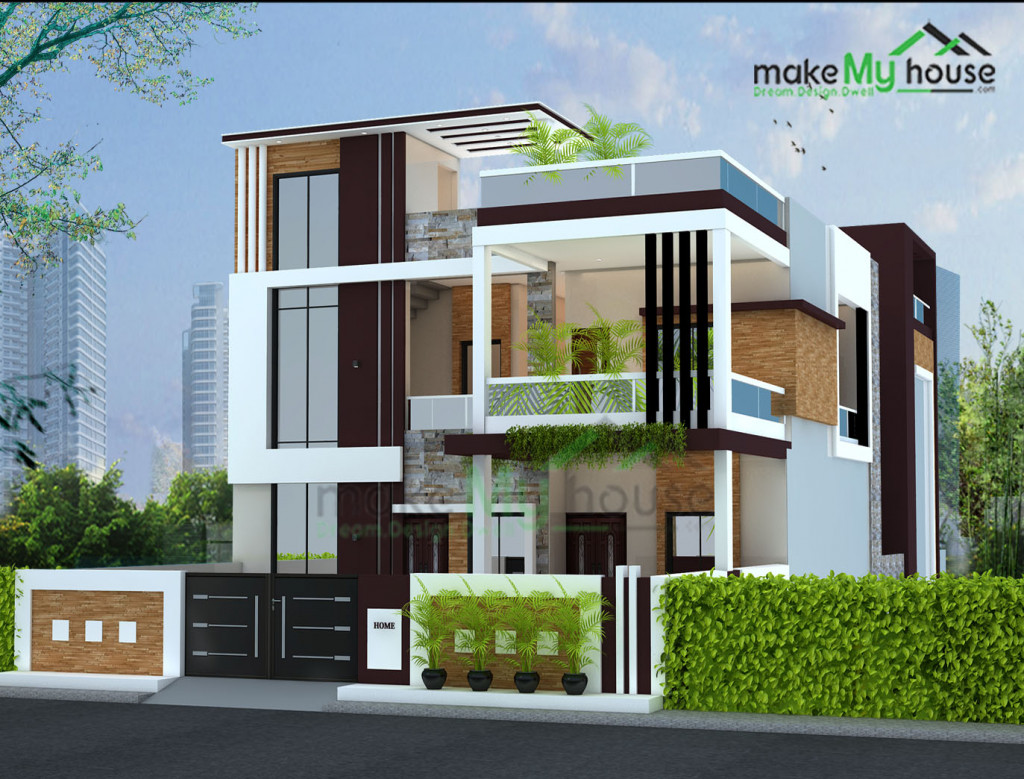 Duplex 3D House Design