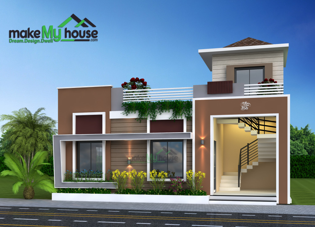 840Sqft Exterior house design