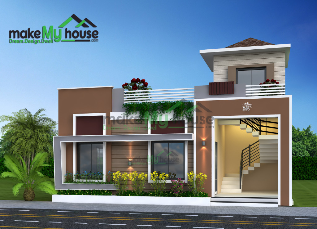 840Sqft Exterior house design