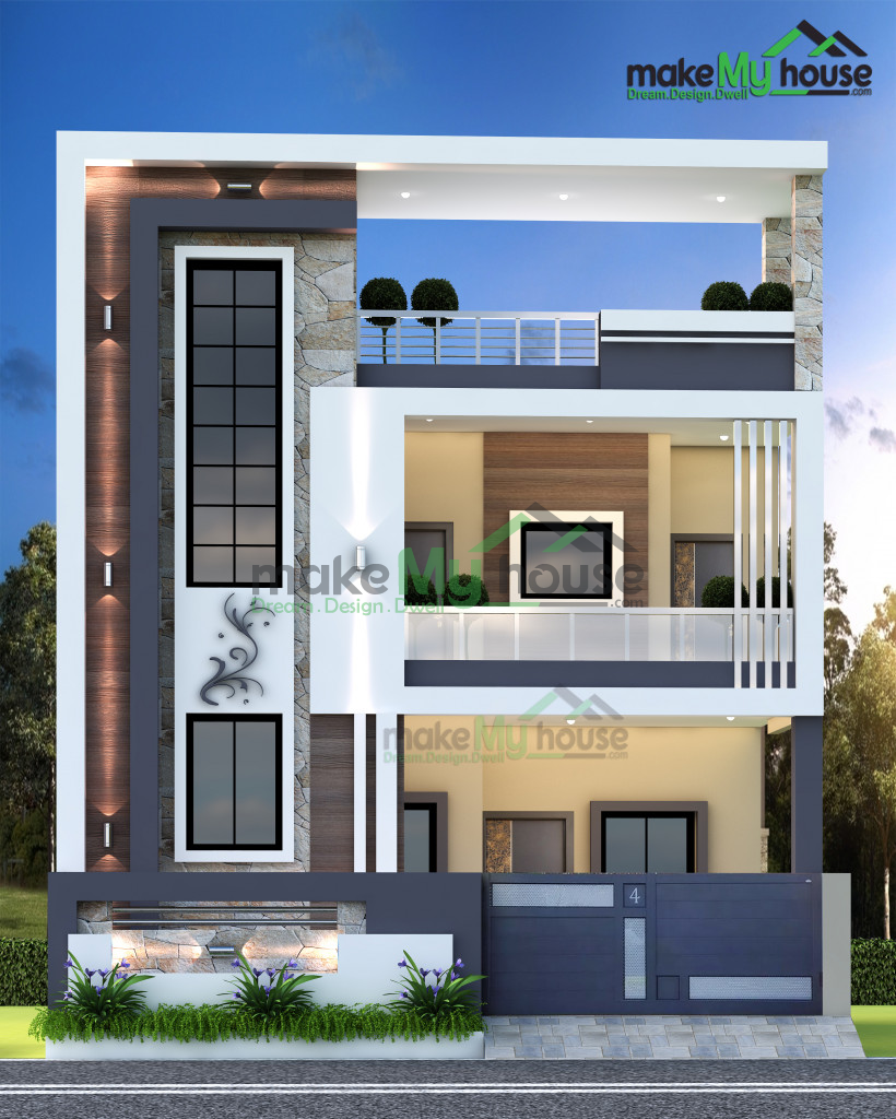 1680Sqft Exterior house design