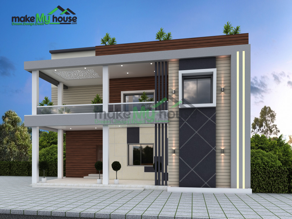 40ft x 35ft Exterior house design