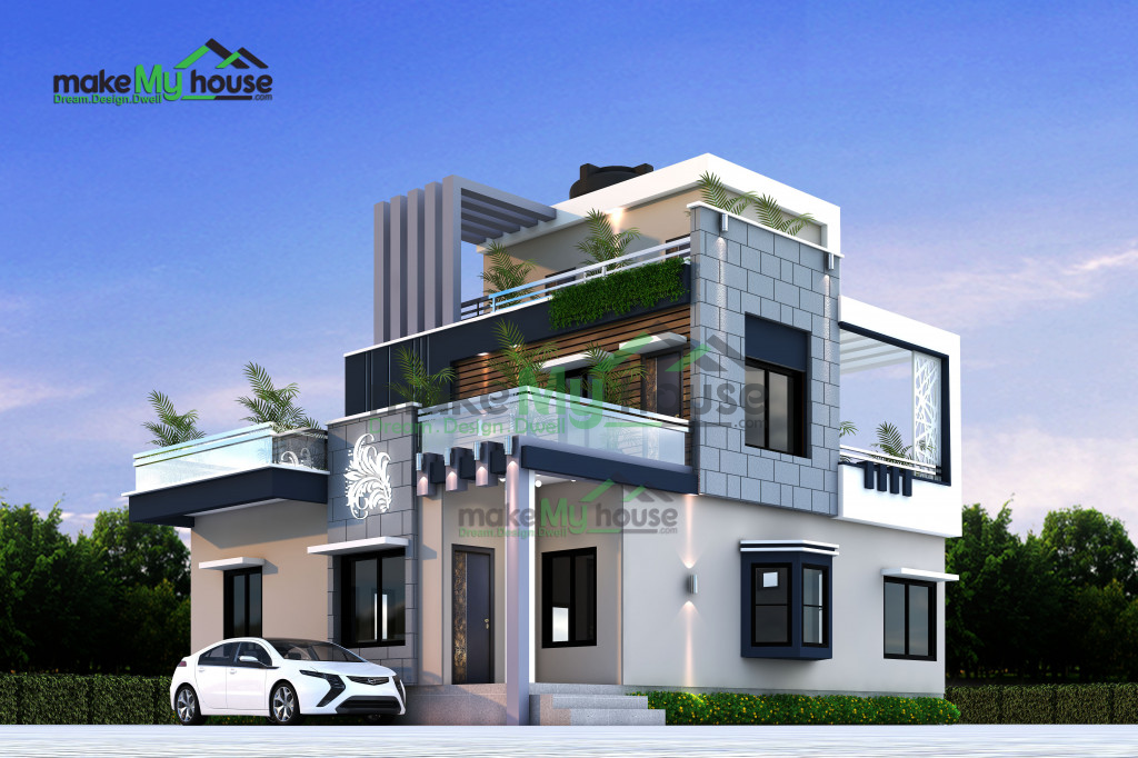 50ft x 35ft Exterior house design