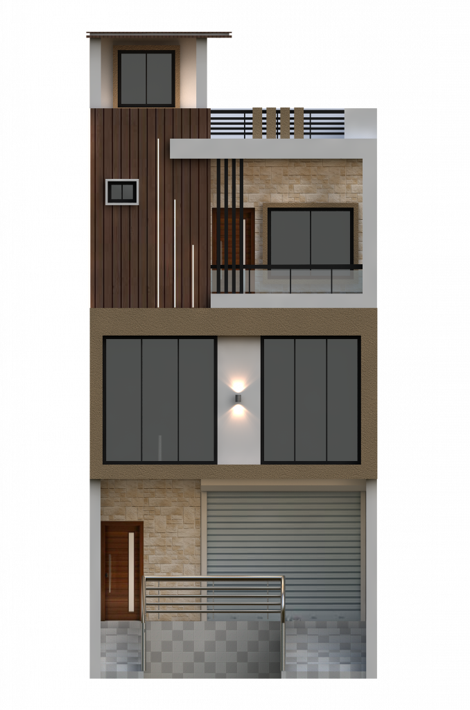 triple story house floor plan