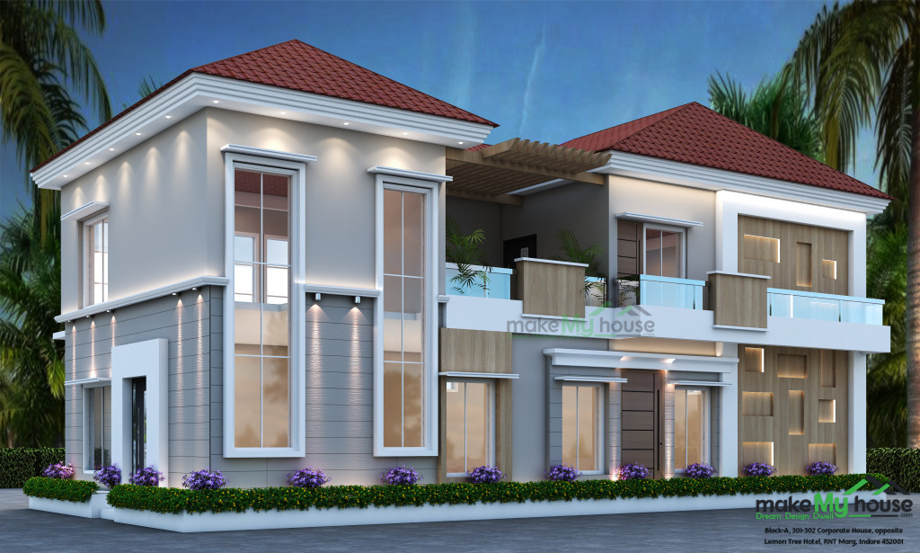 1500Sqft Exterior Elevation Design