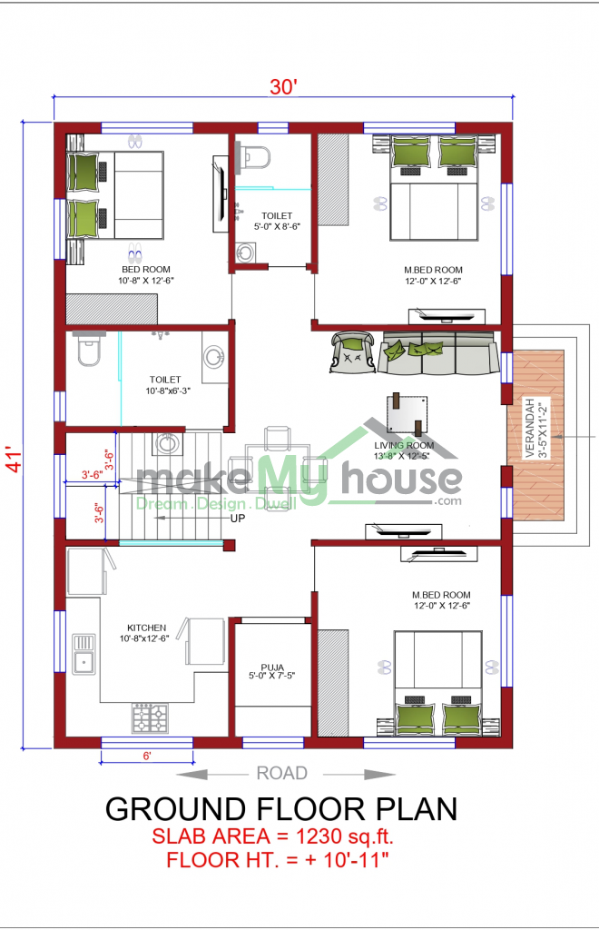 simple 3 bedroom house plans kerala