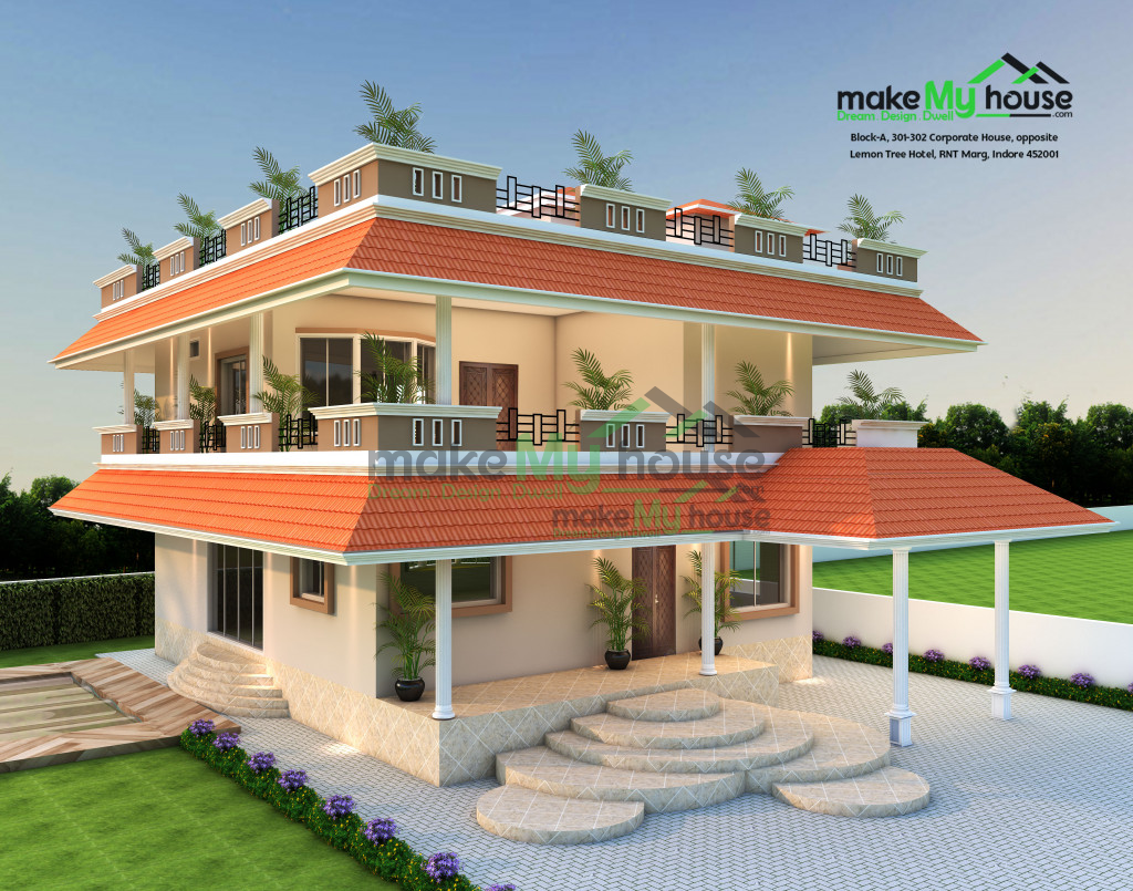 Duplex 3D House Design