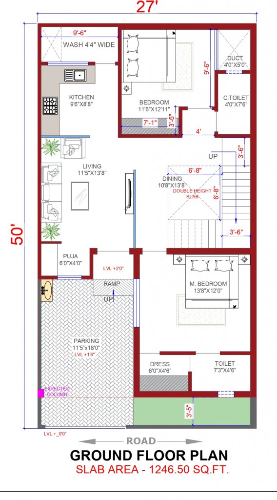 duplex floor plan