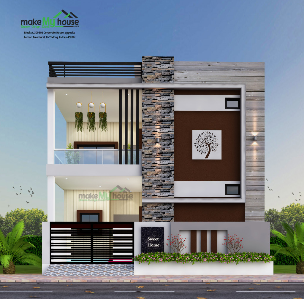 27ft x 50ft Exterior house design