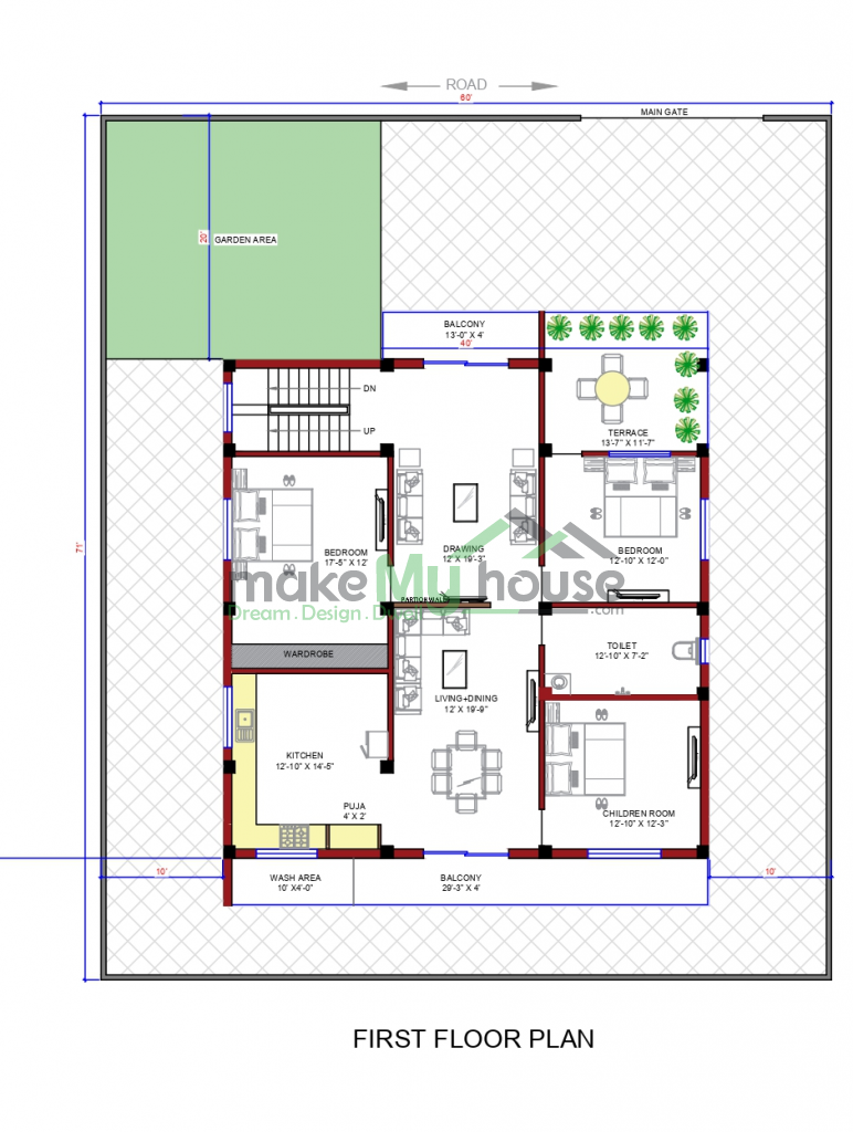 duplex floor plan sample