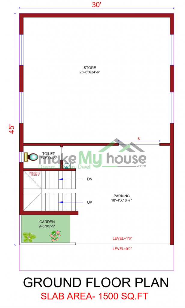 2 BHK House Design 23400 Sqft