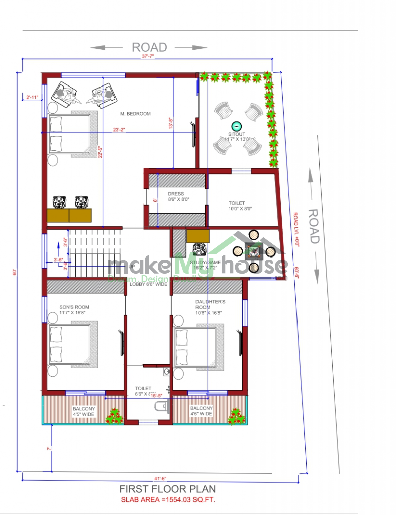 double storey house plan