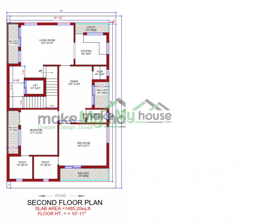 second floor plan