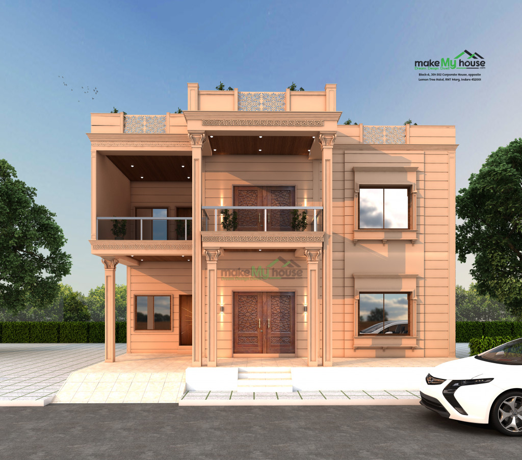 Duplex House Elevation Design