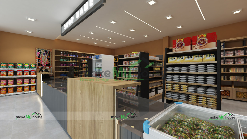 Grocery shop interior designs 