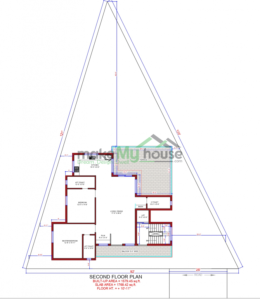 second floor plan for house design