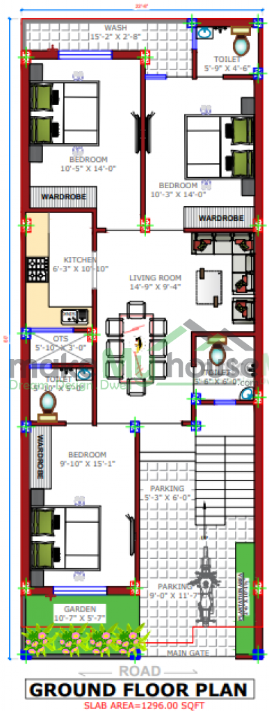 Duplex 3D House Design