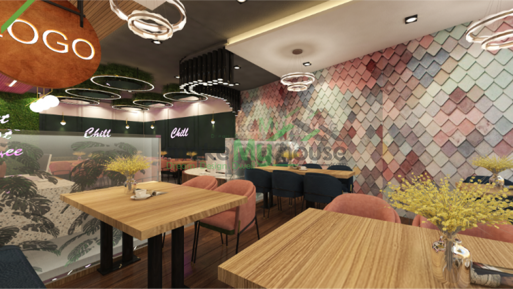 cafe reception interior designs 