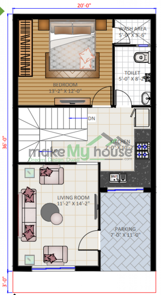 triplex residential house elevation