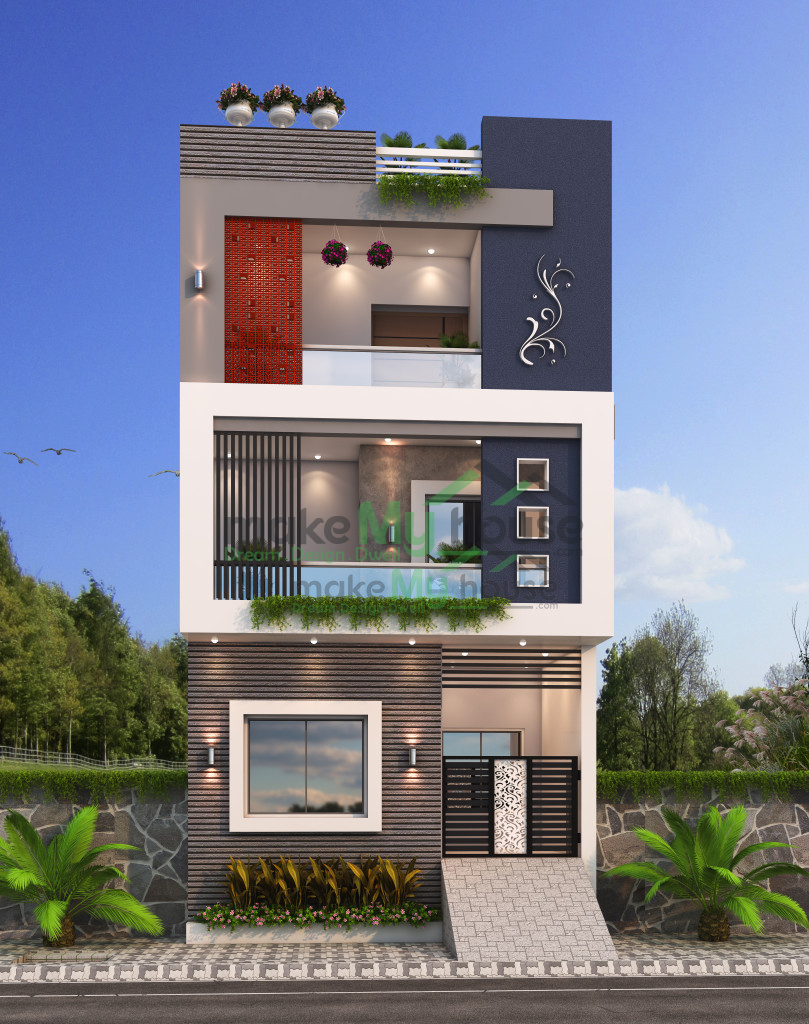 Triplex Floor Plan House Design