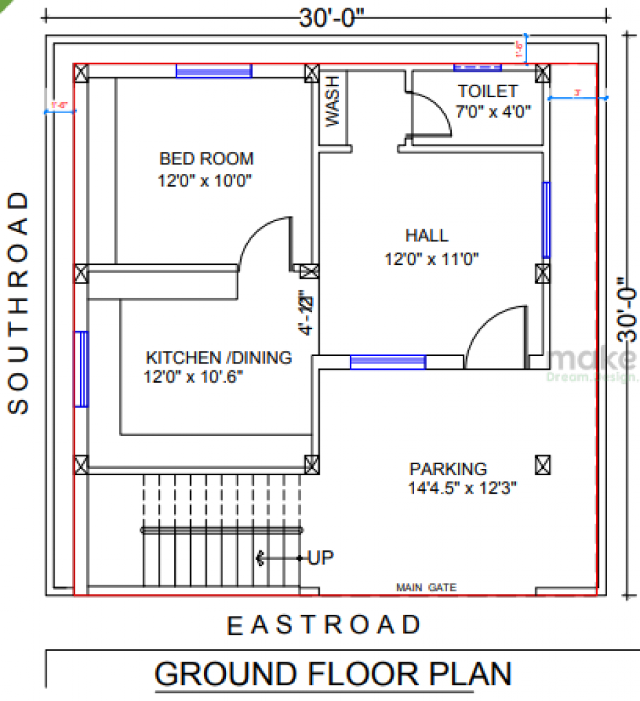 two family house elevation design