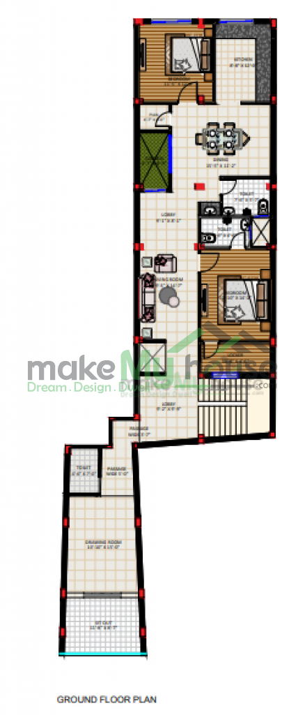 2000Sqft Exterior Elevation Design