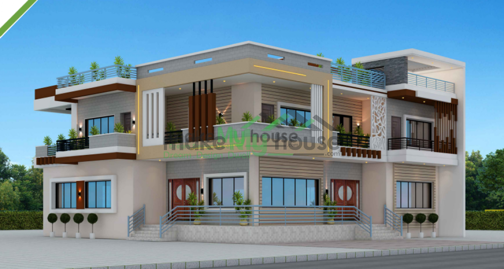 Duplex 3D House Design