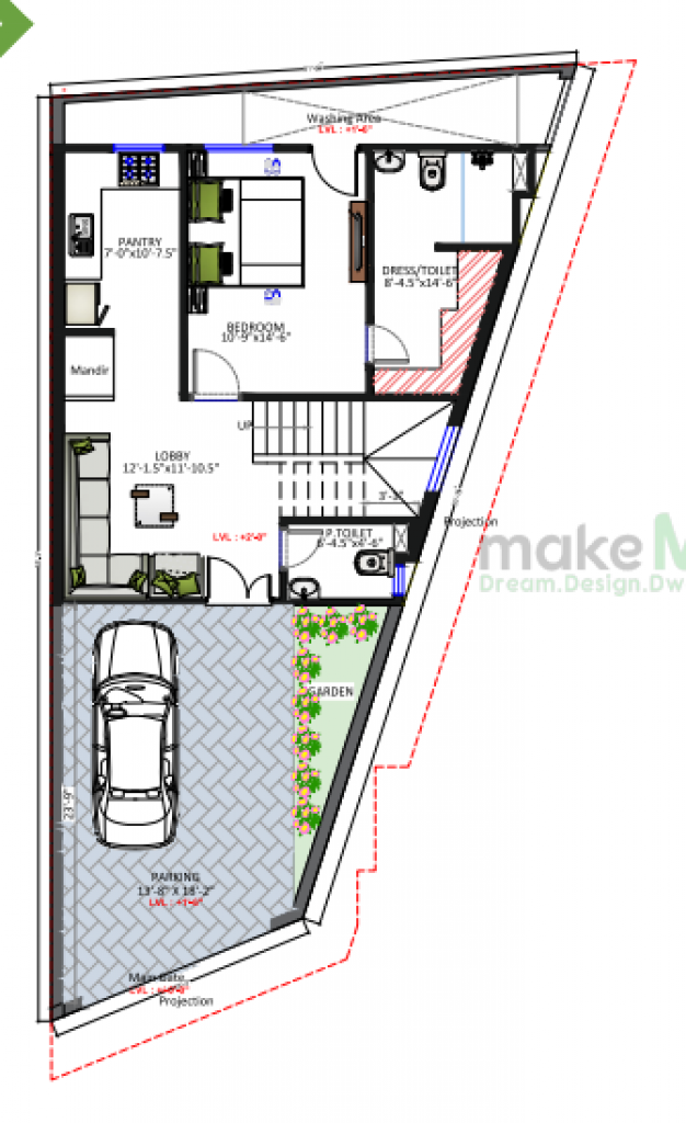 floor plan for two family house