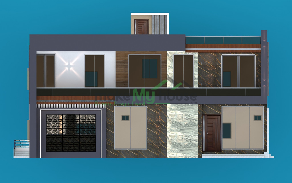 2d elevation for residential house