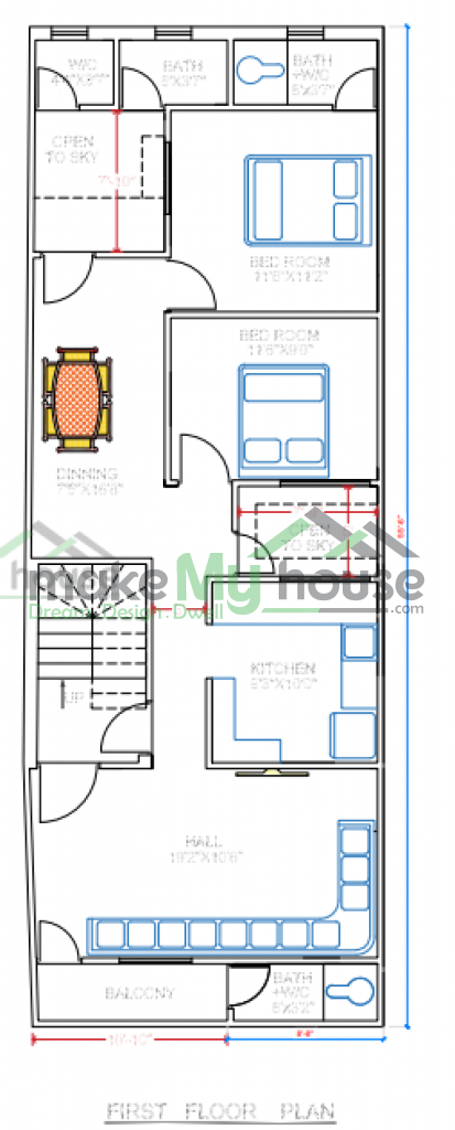 residential house front view