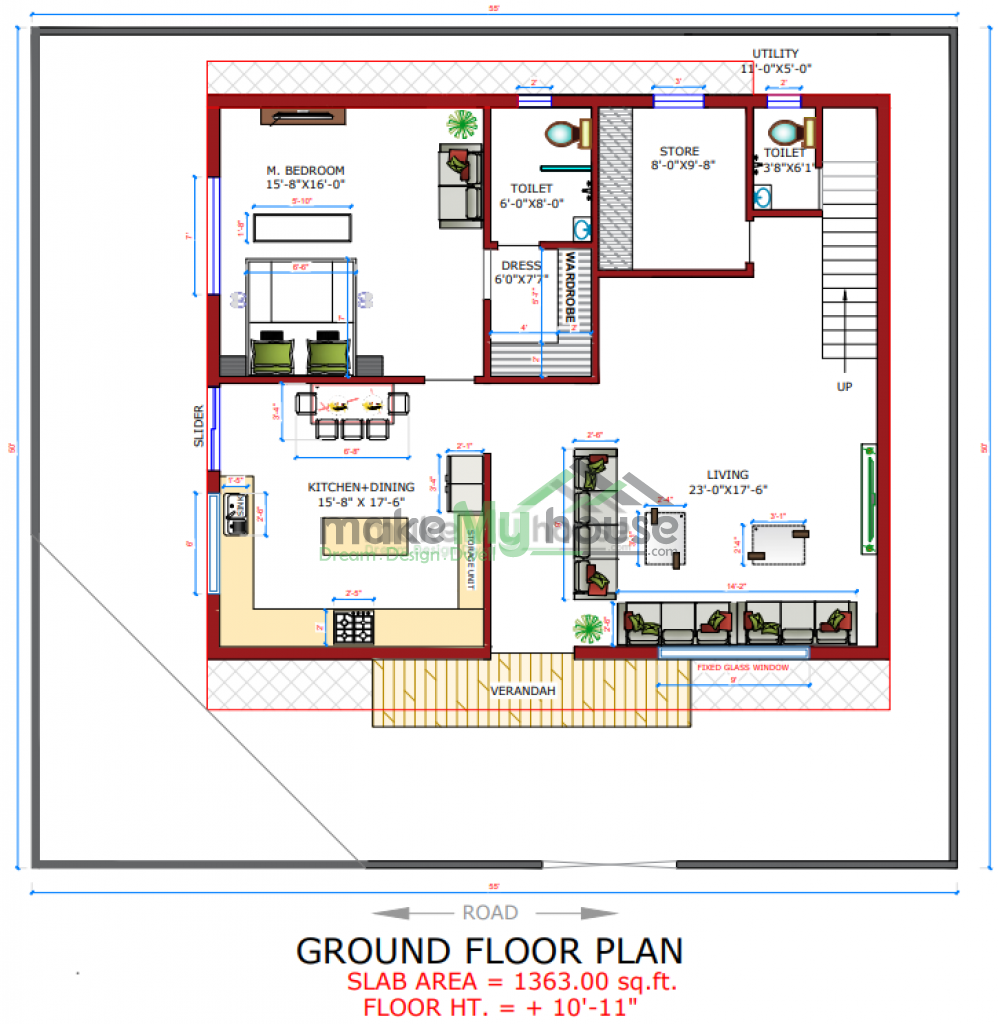 3D elevation designs for modern house 