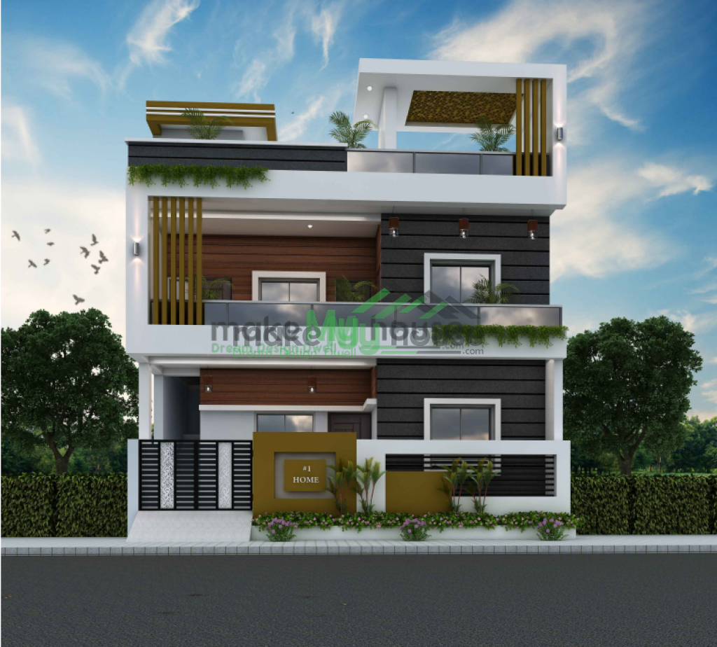 Duplex Exterior house design