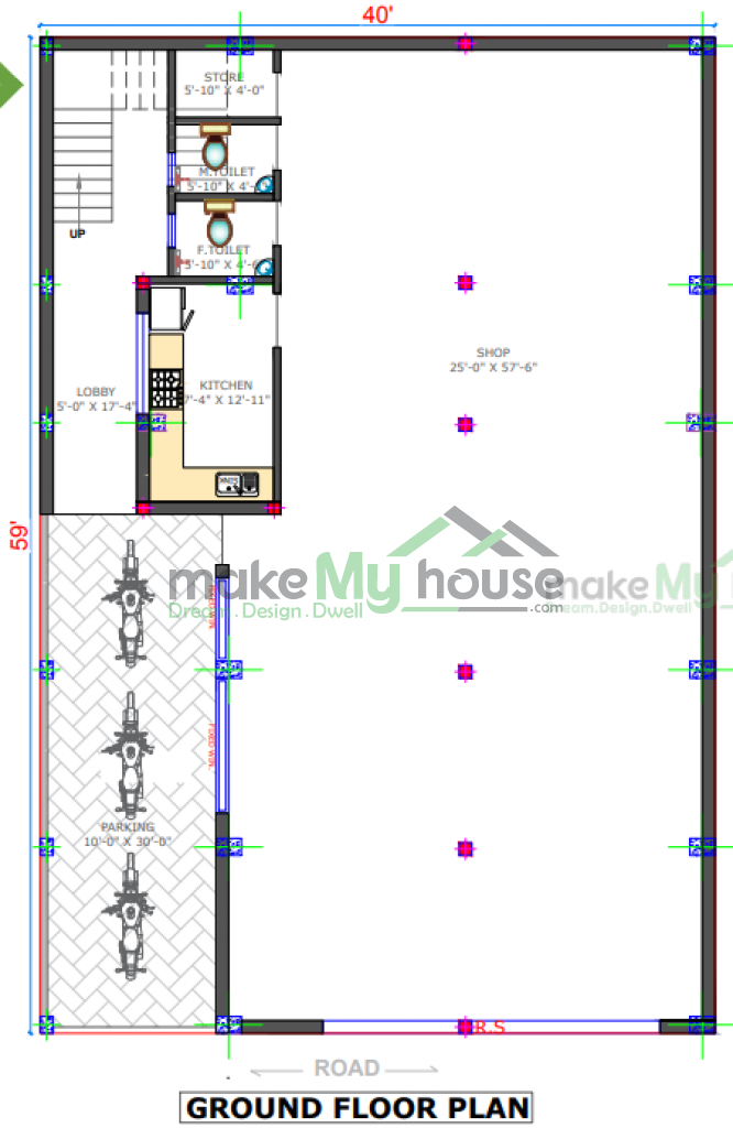 3d elevation designs for single floor house 