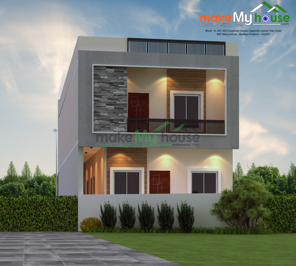 24ft x 75ft 3D House Design