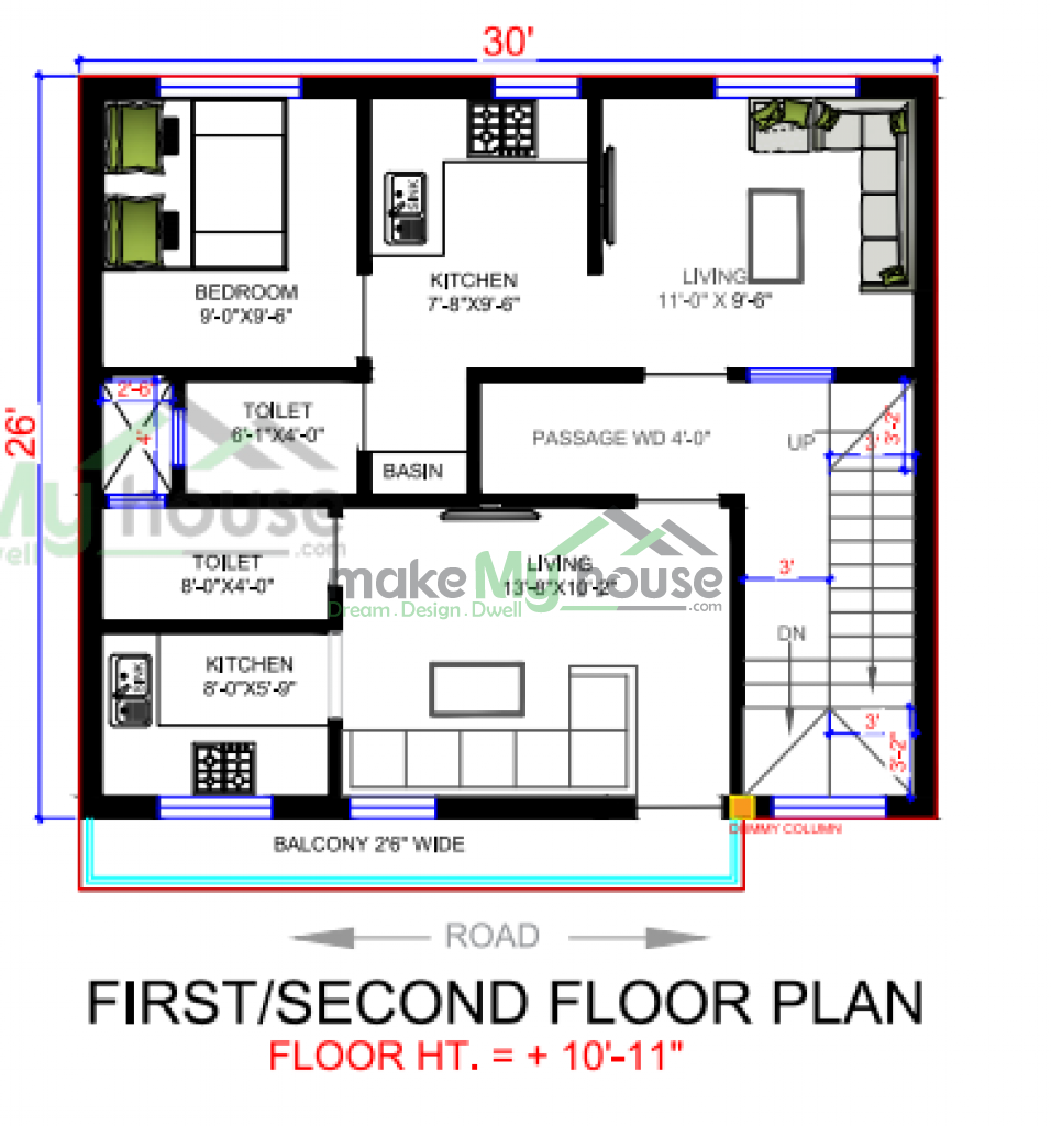 30x26 House Plan