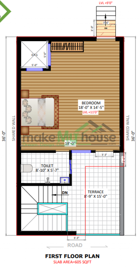 18x36 House Plan