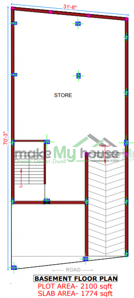 G+2 Floor Plan