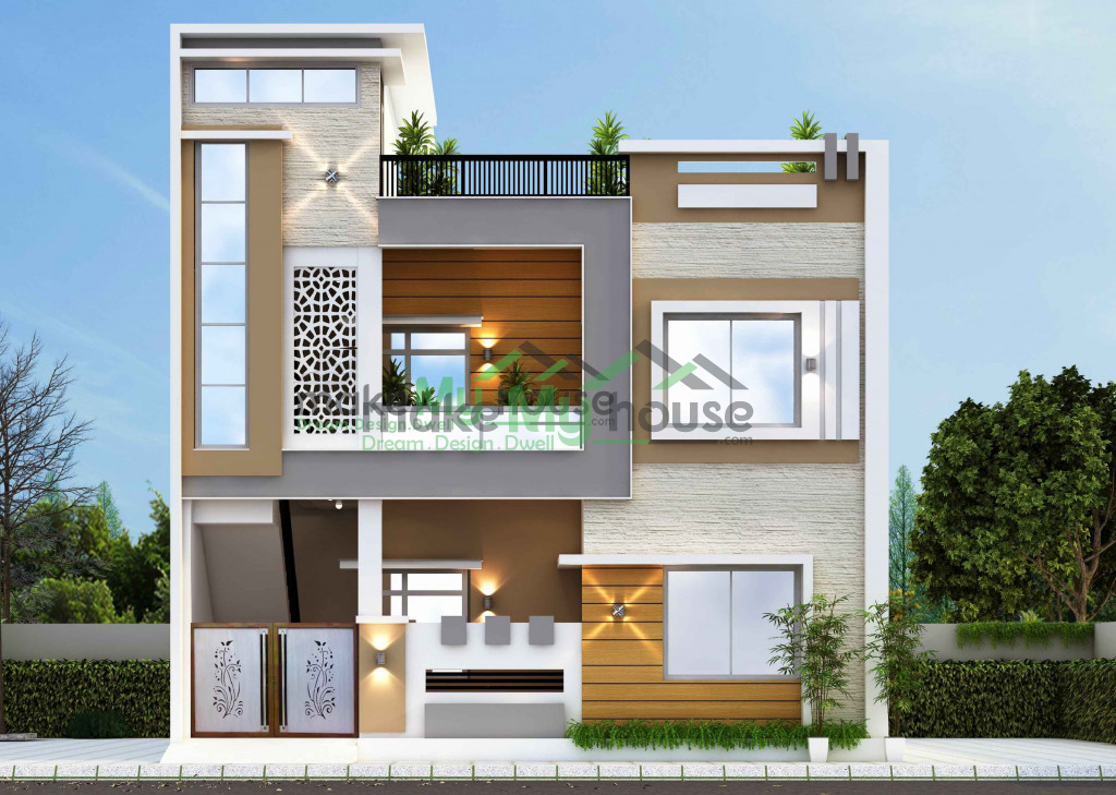 1085Sqft Exterior house design