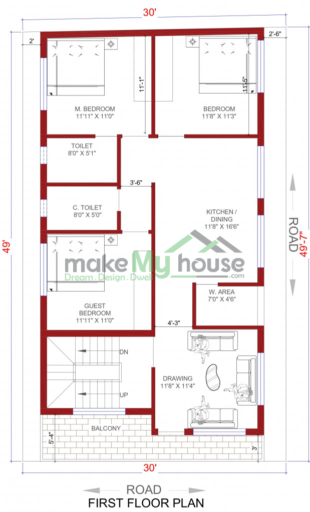 2d elevation for residential house