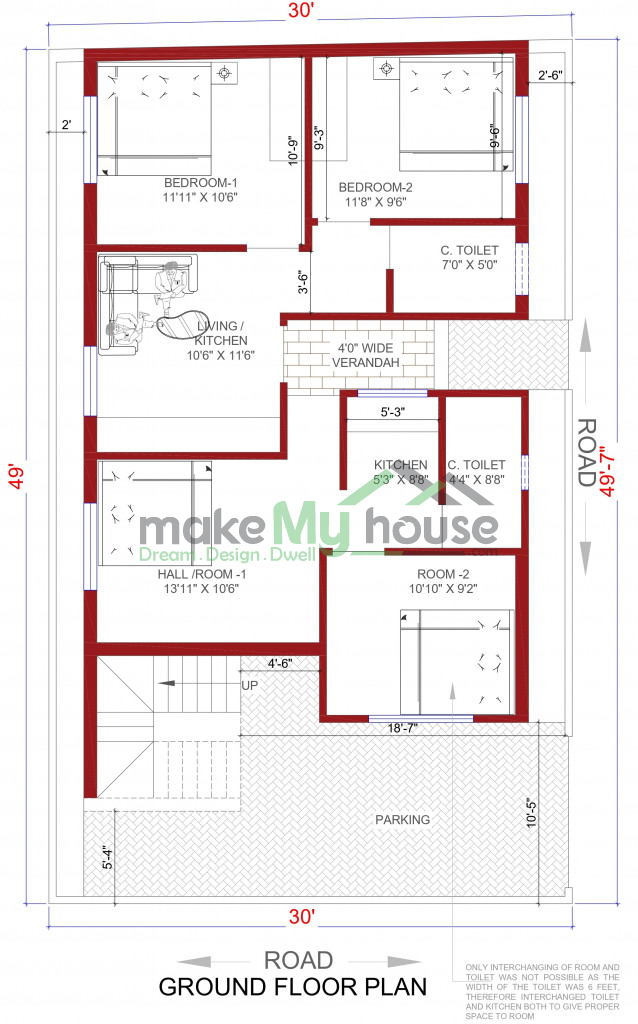 duplex house floor plan